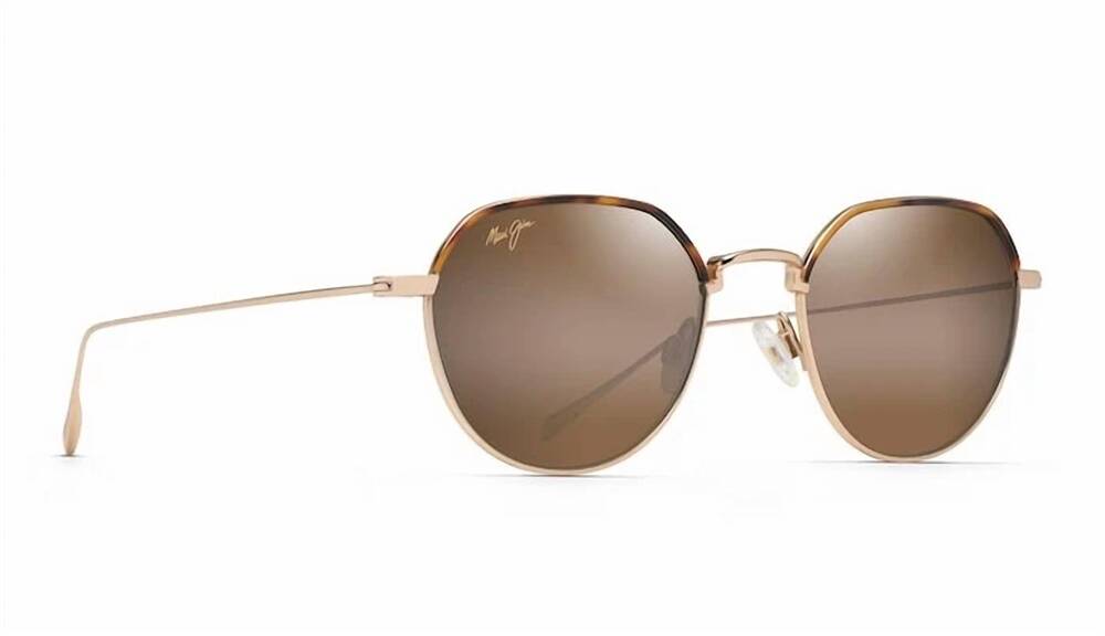 NEW MAUI JIM women's island eyes polarized sunglasses in gold/ hcl bronze